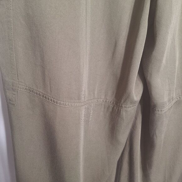 DKNY Womens Cargo Pants Olive Wide Leg Pull On Soft Flowy Relaxed Fit Career XL - Picture 5 of 13